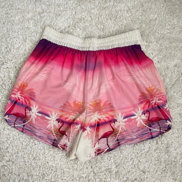 SABO SKIRT • Tropical Flamingo Swim Shorts - Picture 3 of 4